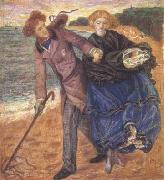 Dante Gabriel Rossetti Writing on the Sand (mk28) oil
